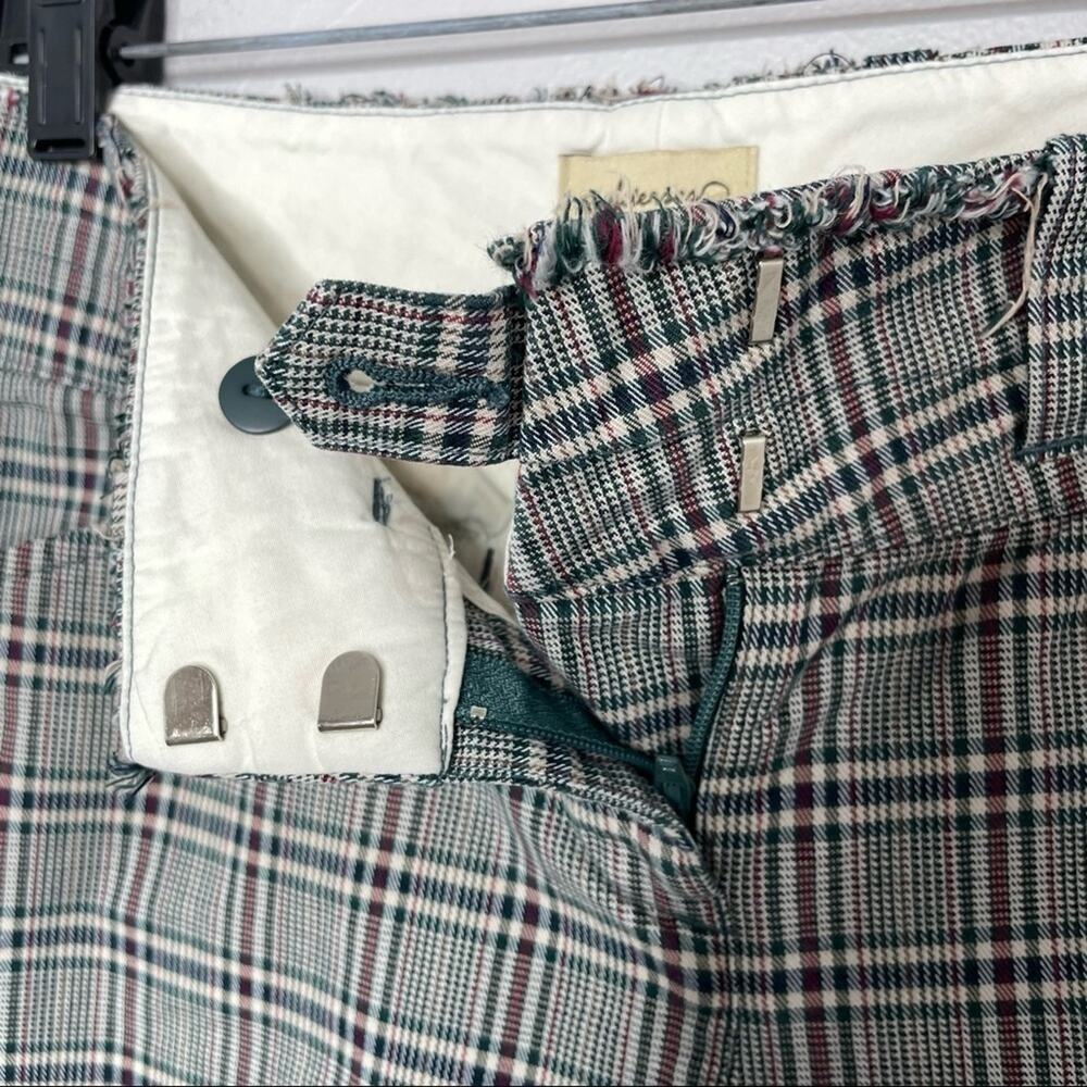 ELEVENSES ANTHROPOLOGIE Plaid Pants Womens Size 2 Indie Twee Academia Retro - Picture 4 of 6